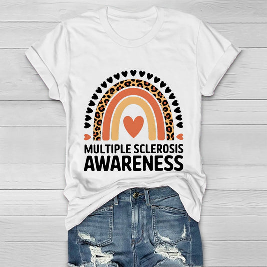 Multiple Sclerosis Awareness Rainbow Healthwear T-shirt