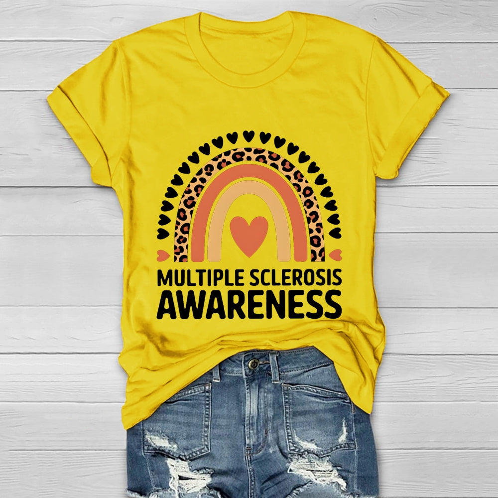Multiple Sclerosis Awareness Rainbow Healthwear T-shirt