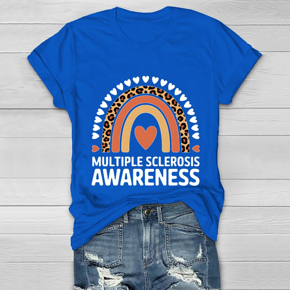 Multiple Sclerosis Awareness Rainbow Healthwear T-shirt