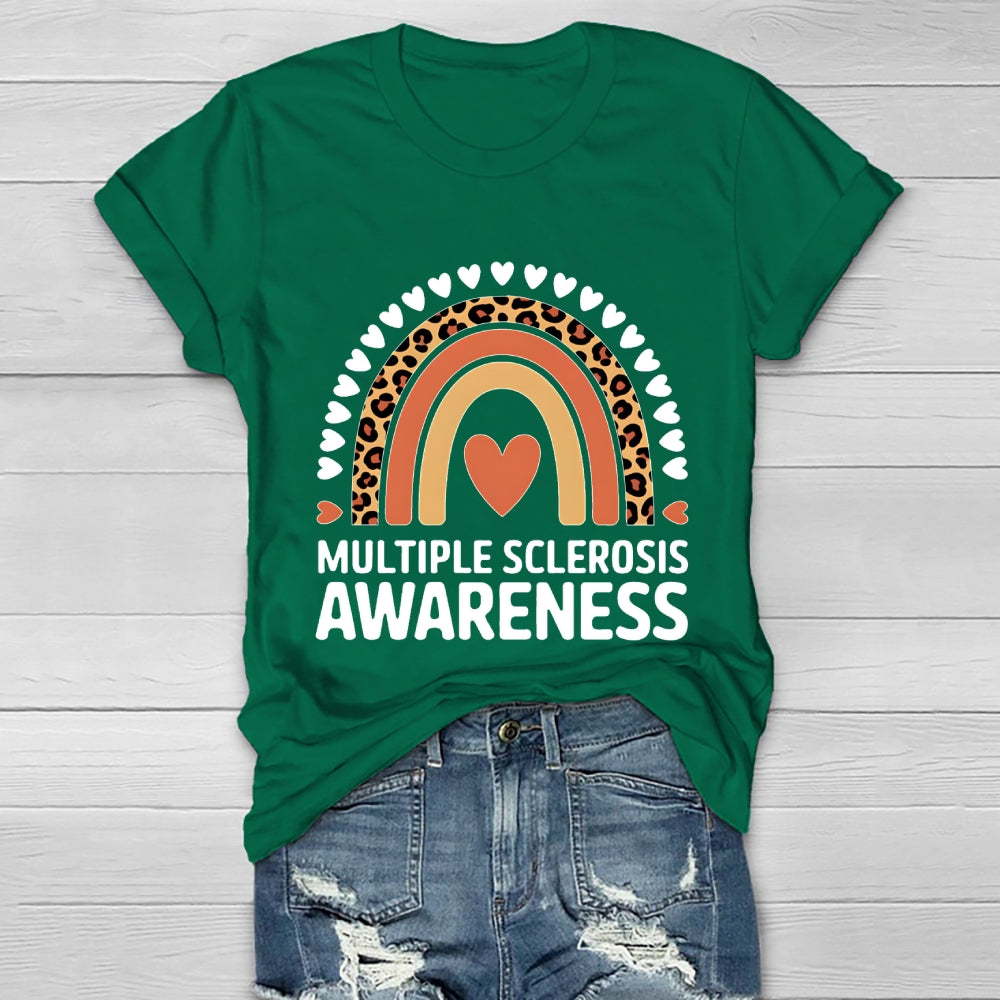Multiple Sclerosis Awareness Rainbow Healthwear T-shirt
