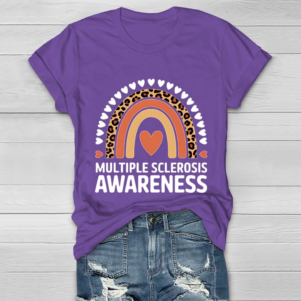 Multiple Sclerosis Awareness Rainbow Healthwear T-shirt
