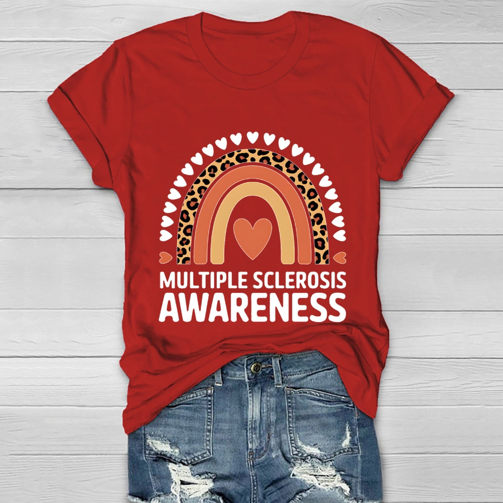 Multiple Sclerosis Awareness Rainbow Healthwear T-shirt