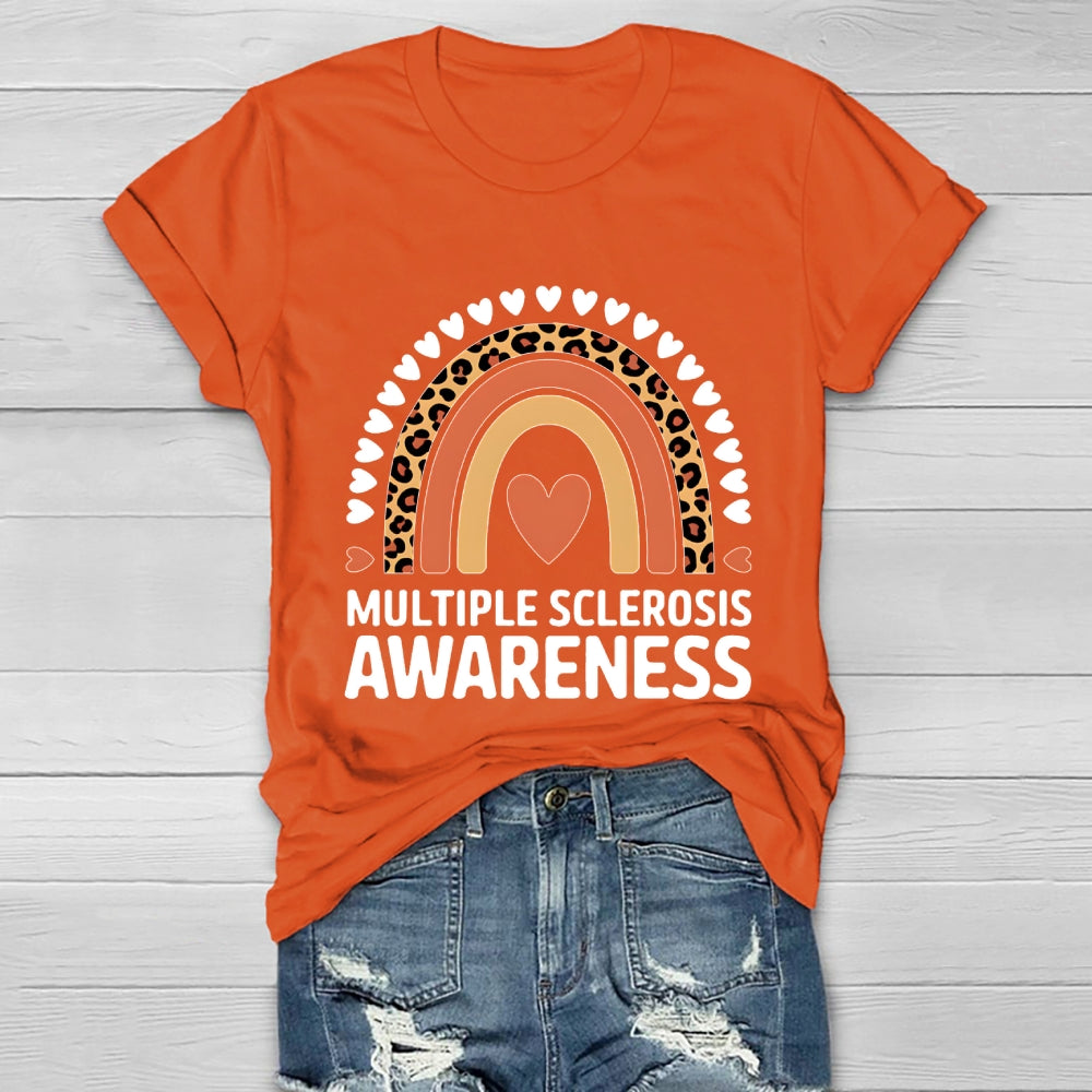 Multiple Sclerosis Awareness Rainbow Healthwear T-shirt