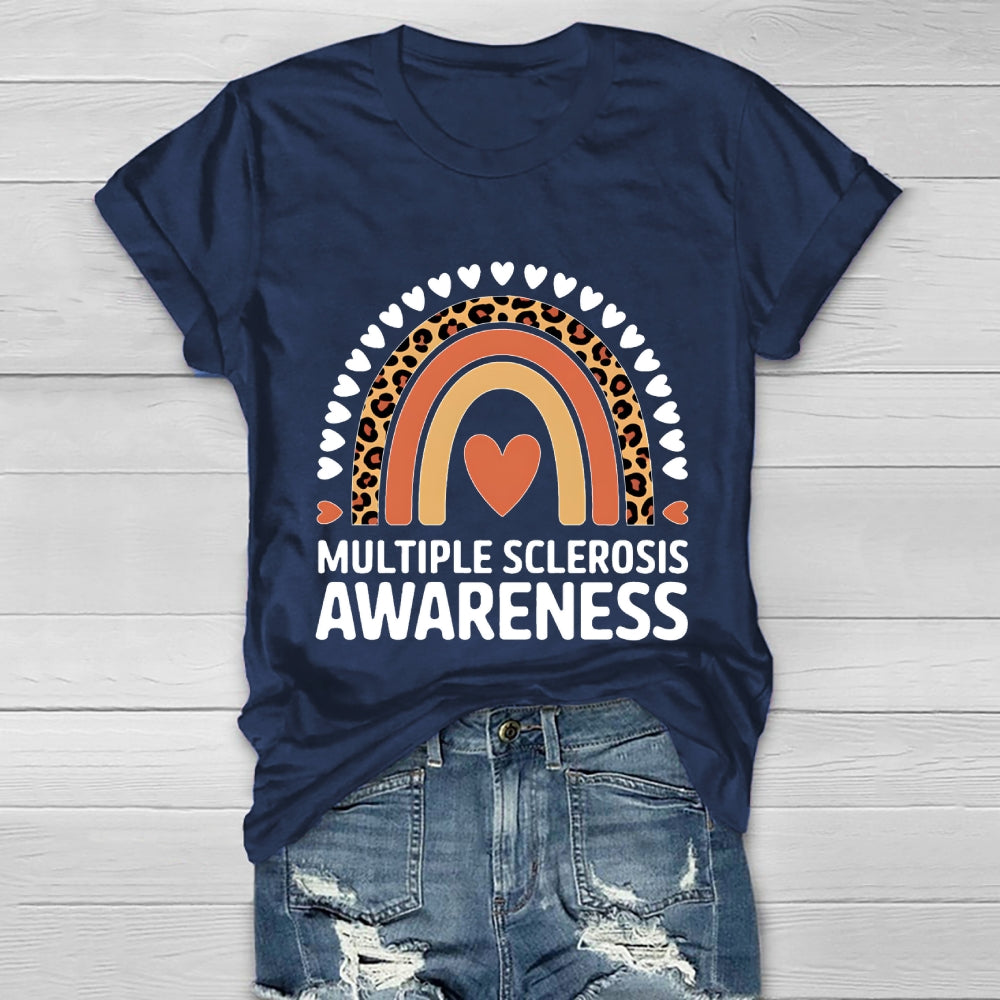 Multiple Sclerosis Awareness Rainbow Healthwear T-shirt