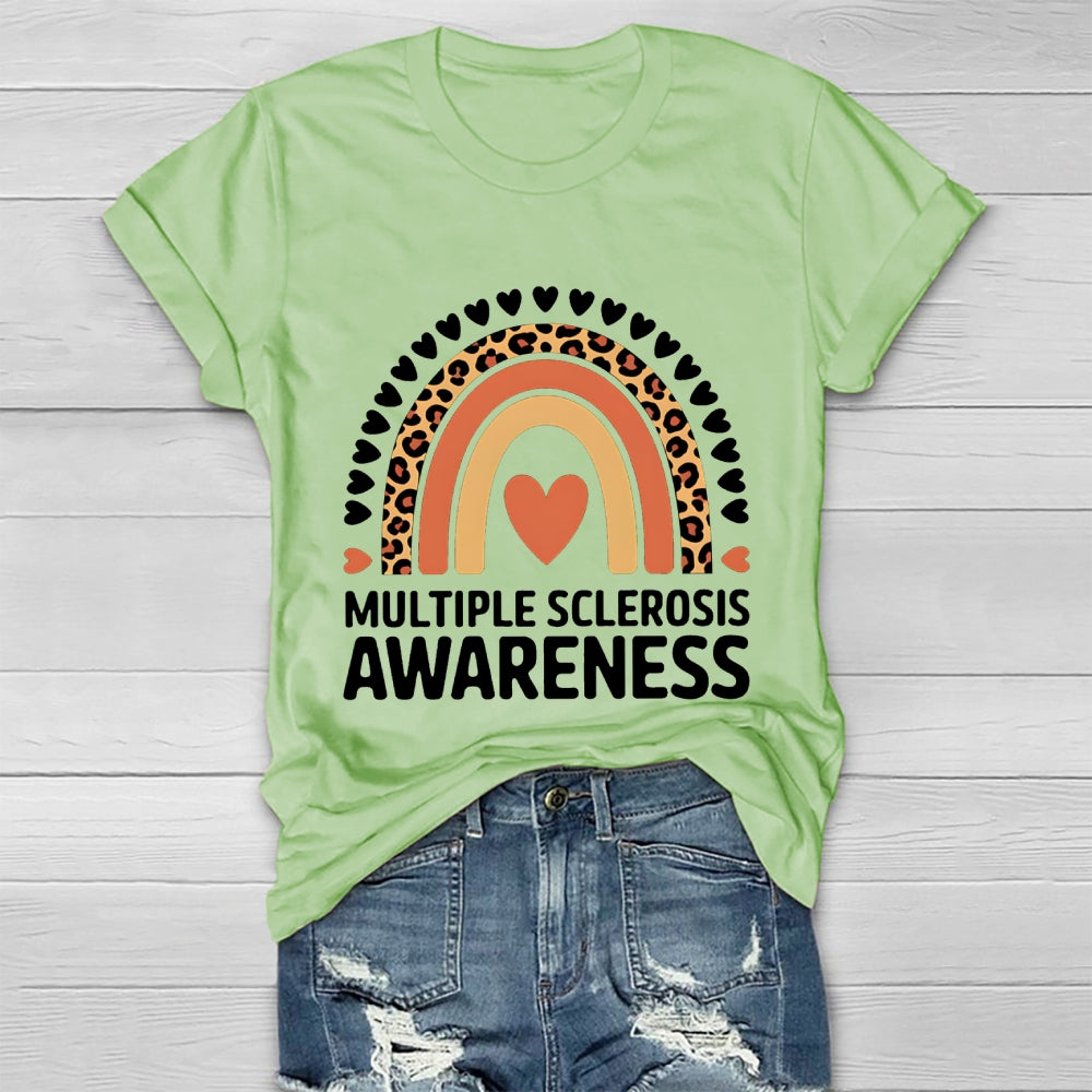 Multiple Sclerosis Awareness Rainbow Healthwear T-shirt