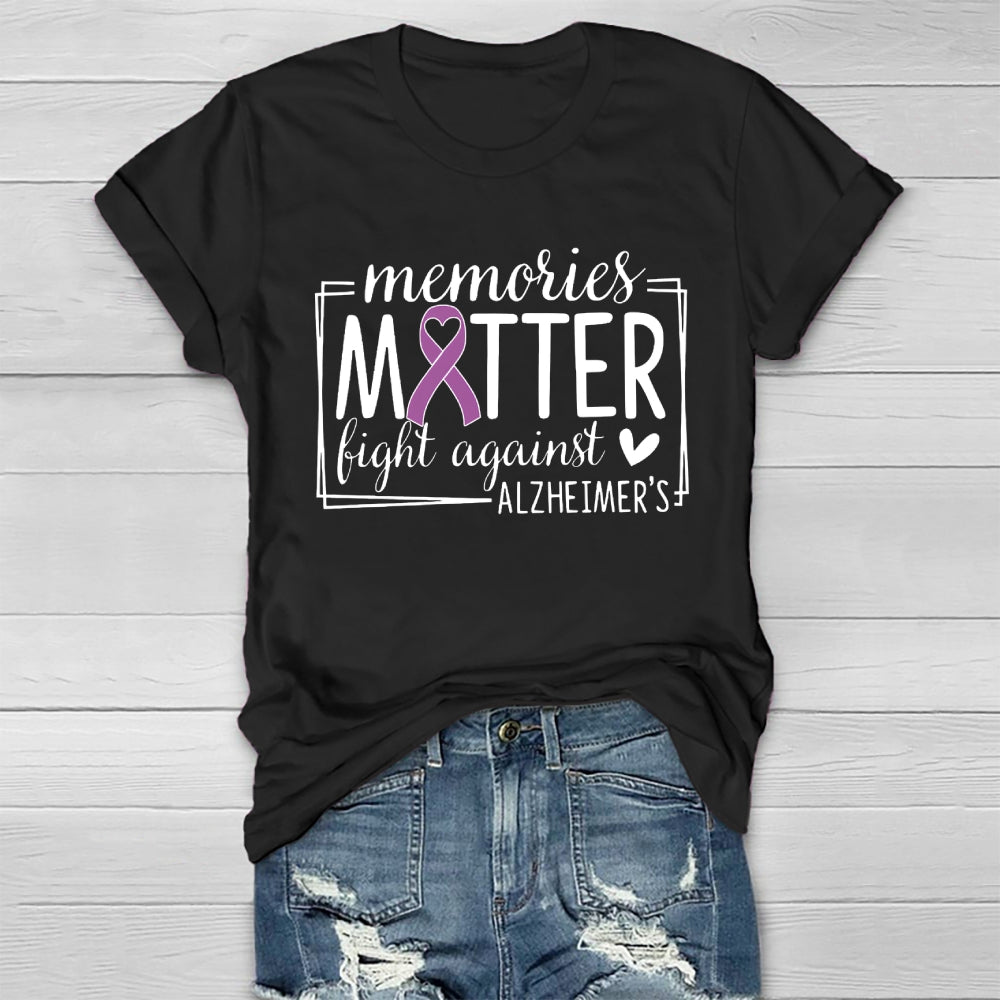 Alzheimers Awareness Memory Matter Fight Against Healthwear T-shirt