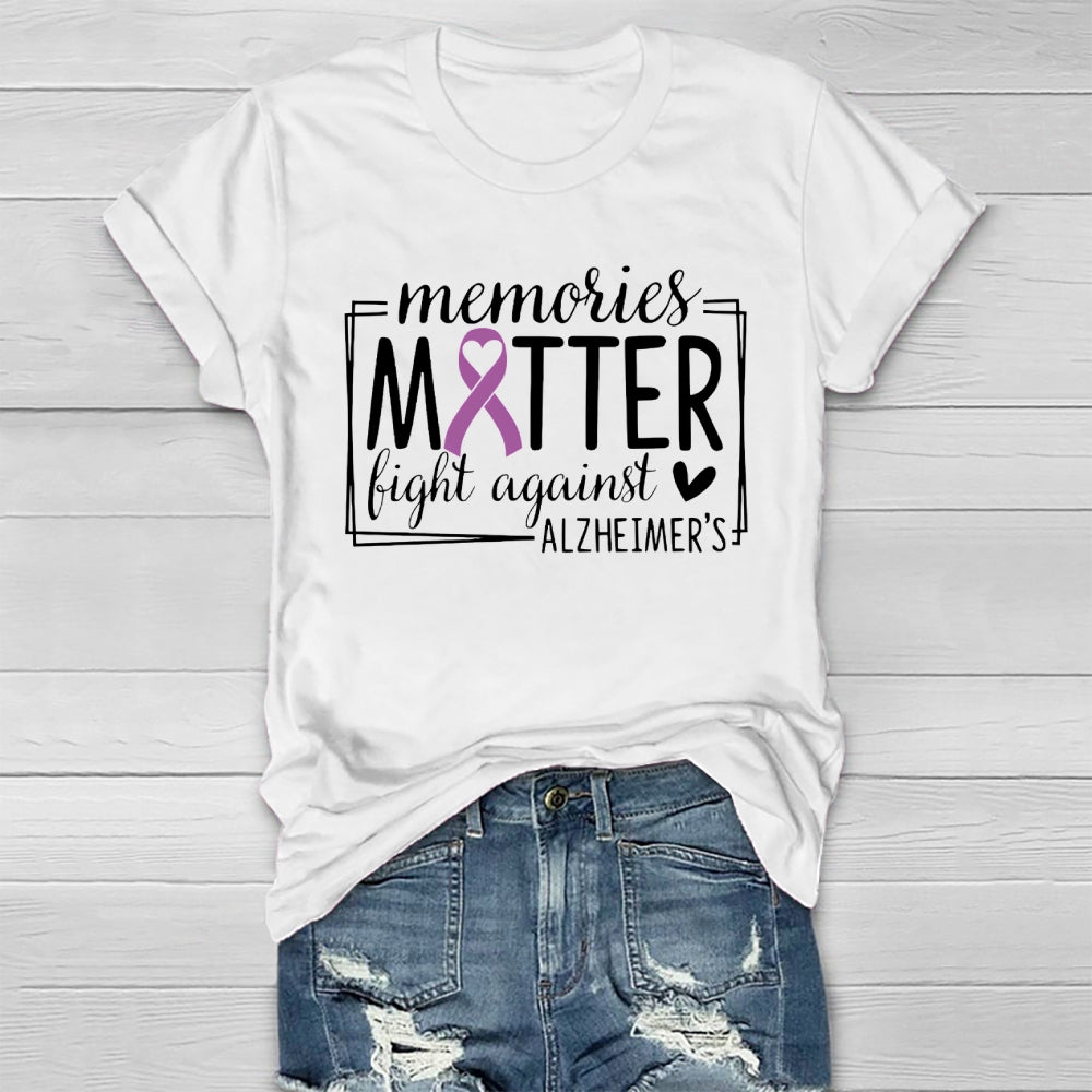 Alzheimers Awareness Memory Matter Fight Against Healthwear T-shirt
