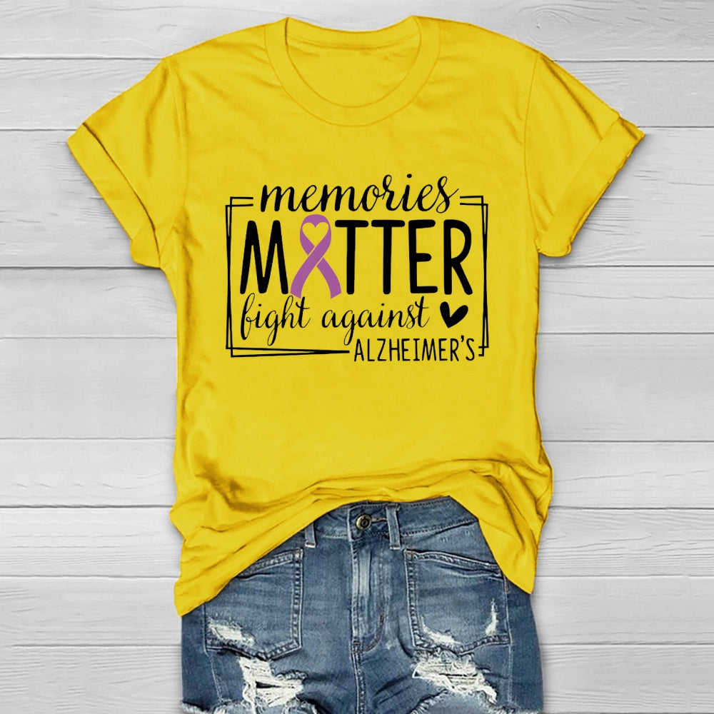 Alzheimers Awareness Memory Matter Fight Against Healthwear T-shirt