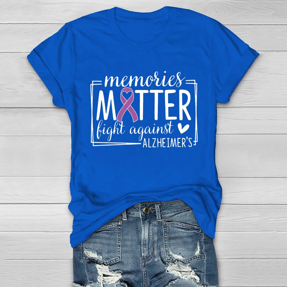 Alzheimers Awareness Memory Matter Fight Against Healthwear T-shirt
