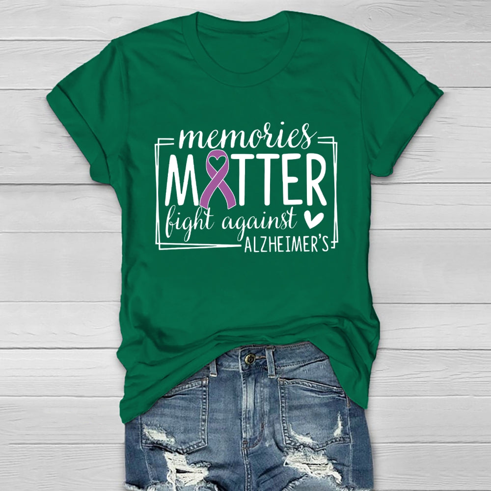 Alzheimers Awareness Memory Matter Fight Against Healthwear T-shirt