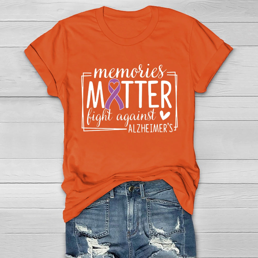 Alzheimers Awareness Memory Matter Fight Against Healthwear T-shirt