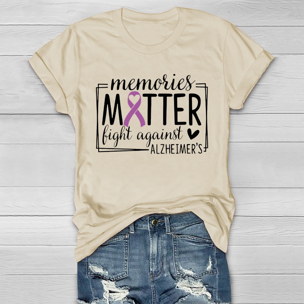 Alzheimers Awareness Memory Matter Fight Against Healthwear T-shirt