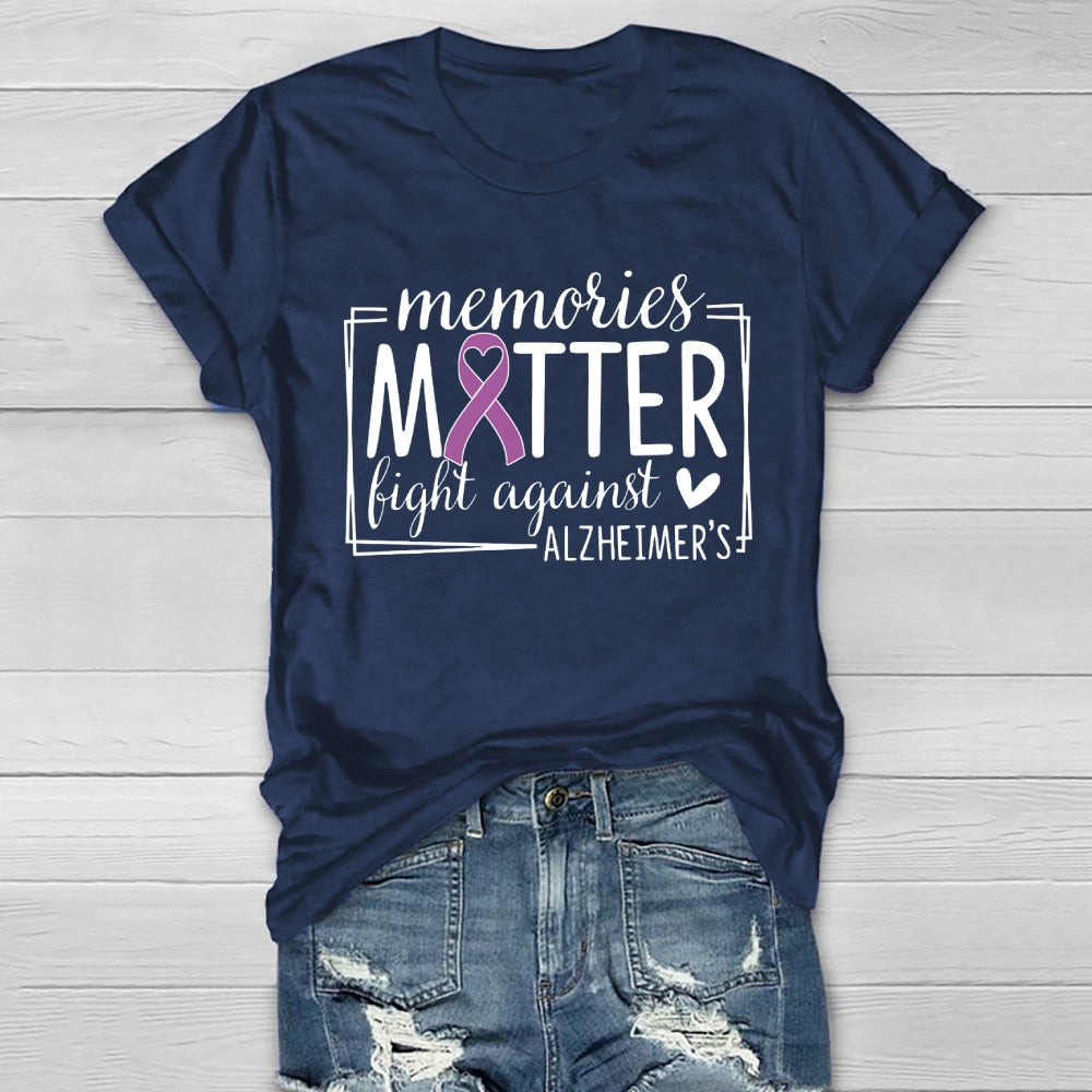 Alzheimers Awareness Memory Matter Fight Against Healthwear T-shirt