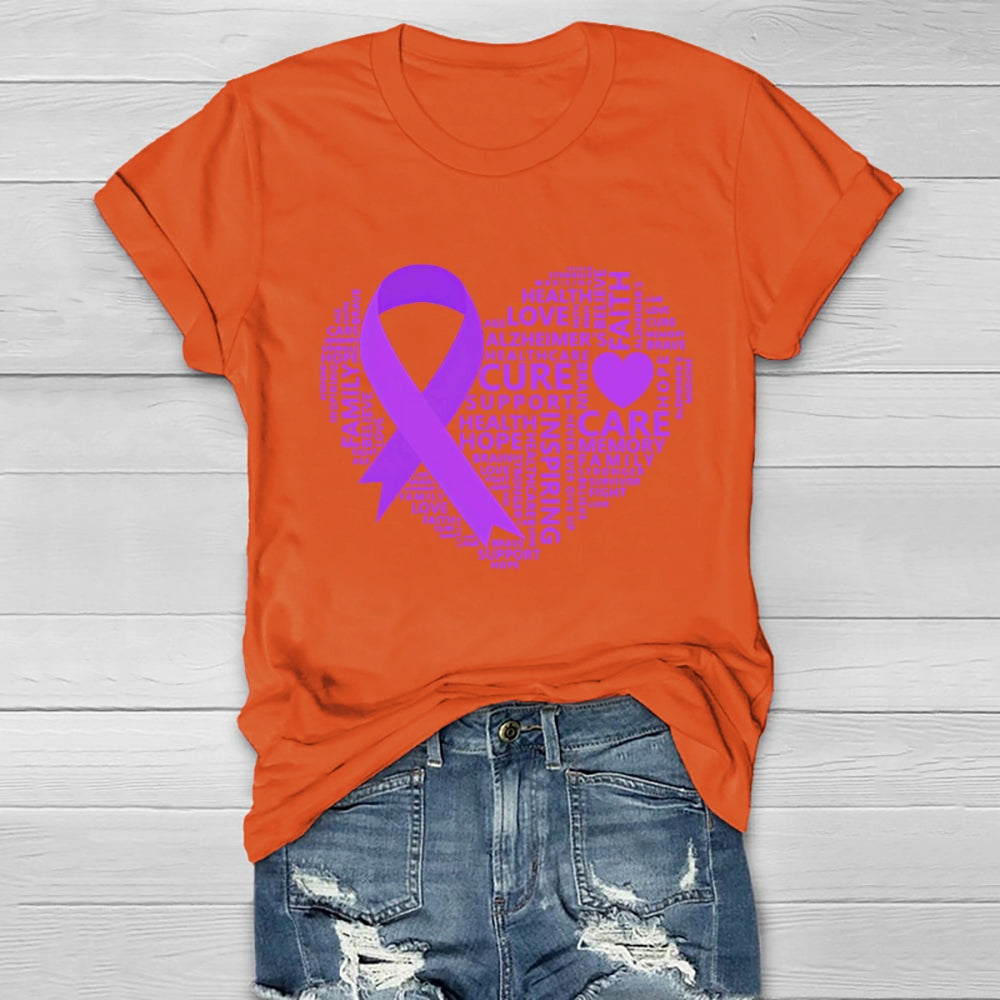 Hope For A Cure Alzheimer Awareness  Healthwear T-shirt