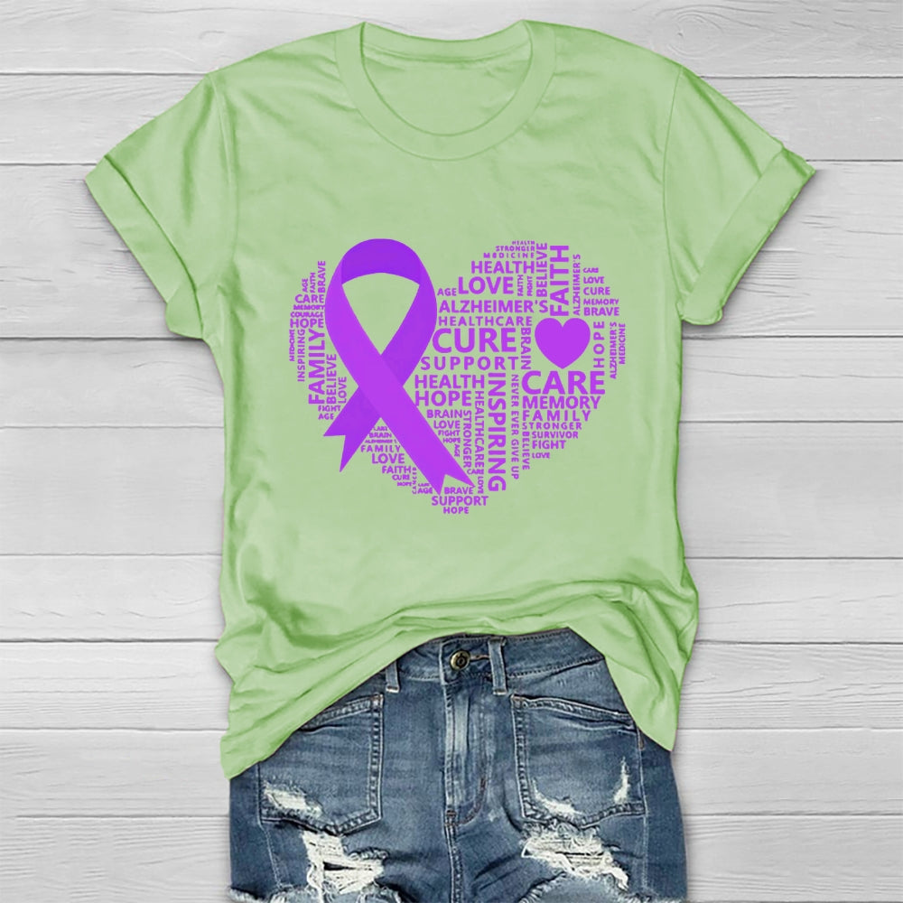 Hope For A Cure Alzheimer Awareness  Healthwear T-shirt