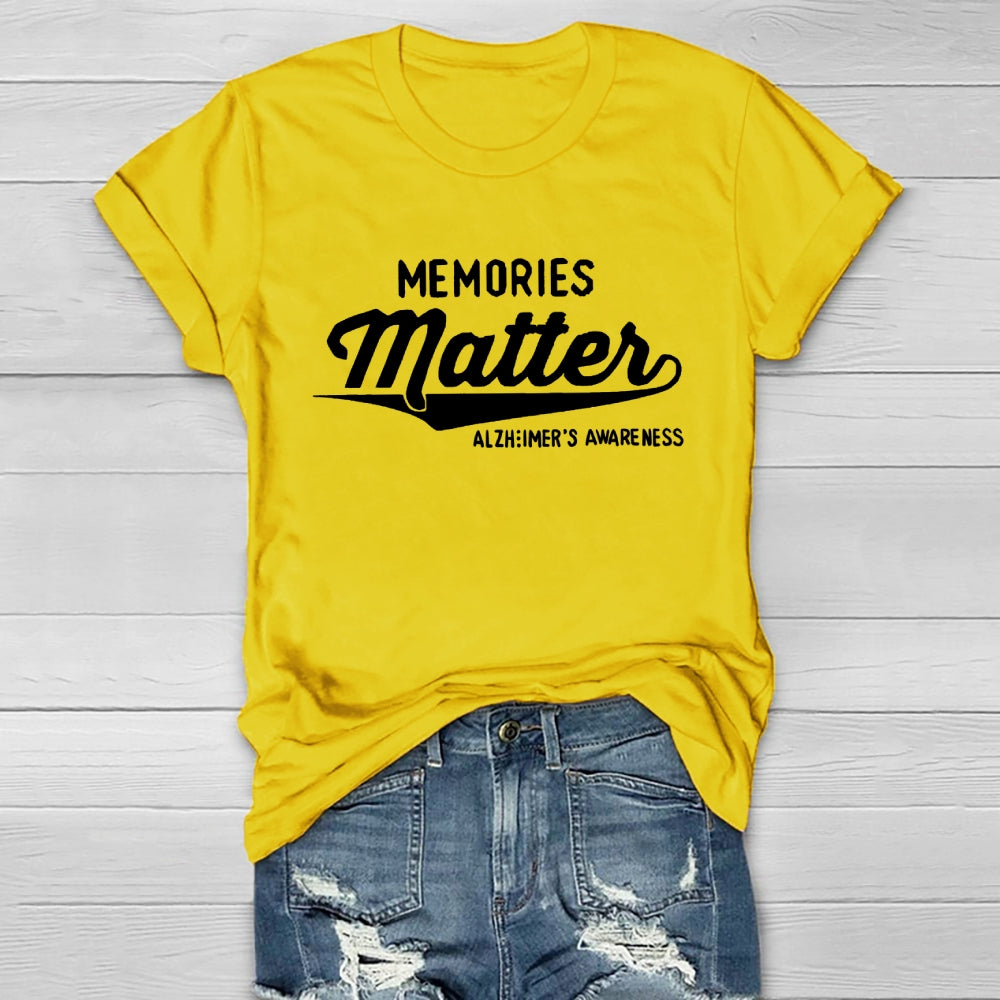 Memories Matter Alzheimers Awareness  Healthwear T-shirt