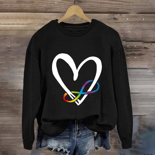 Love Everyone With Heart Sweatshirt
