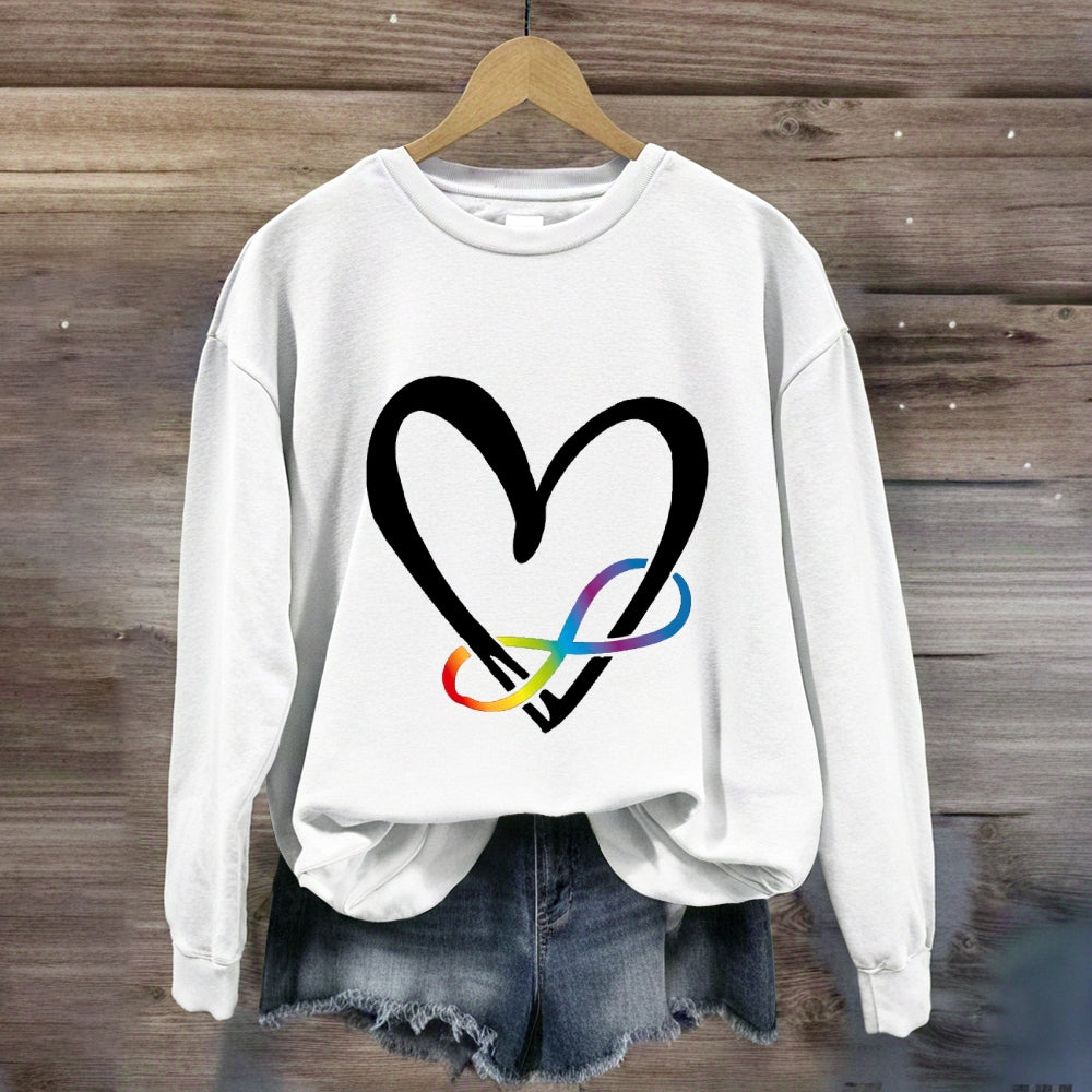 Love Everyone With Heart Sweatshirt