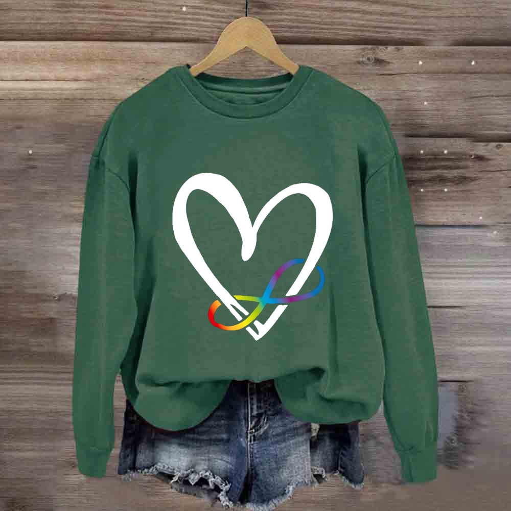 Love Everyone With Heart Sweatshirt
