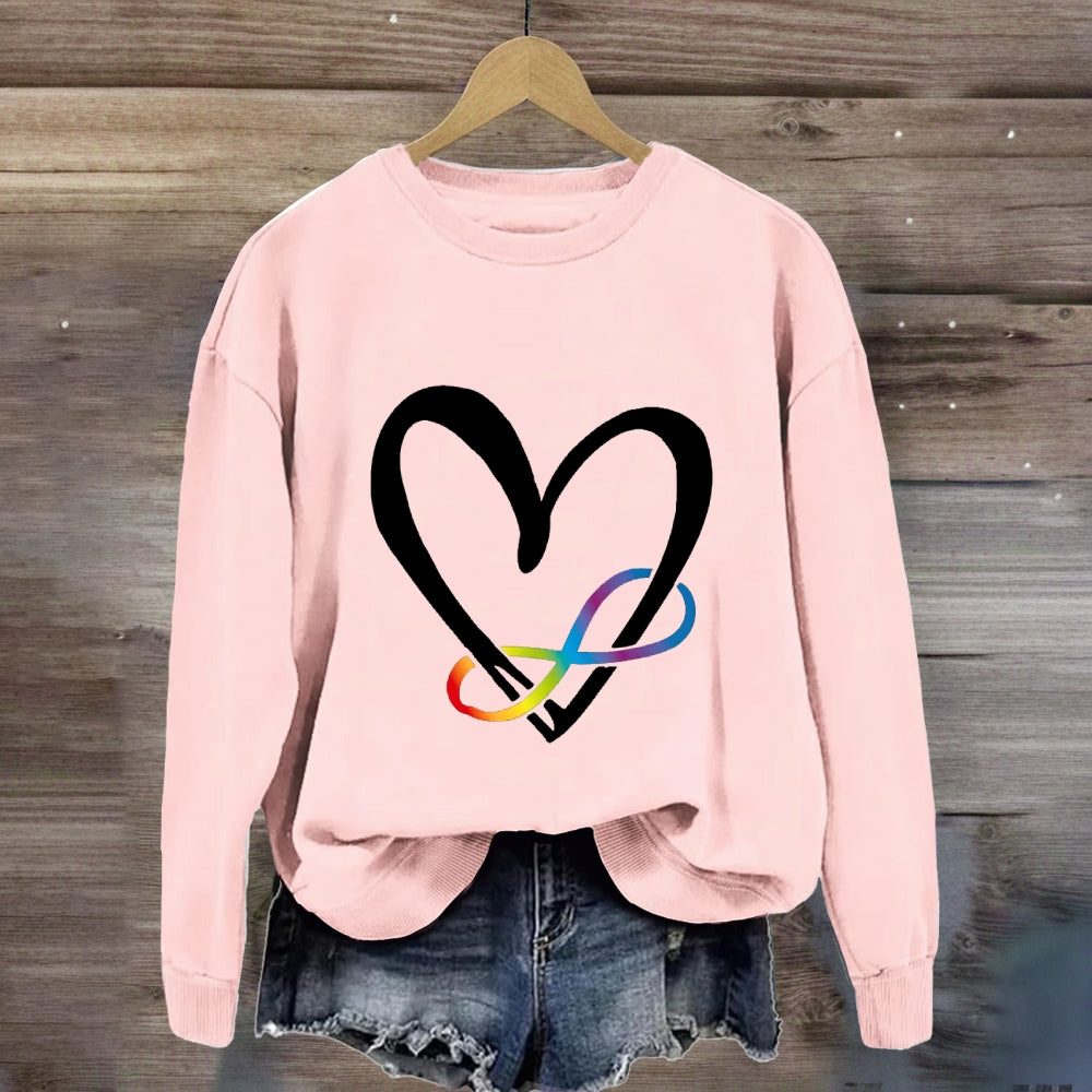 Love Everyone With Heart Sweatshirt