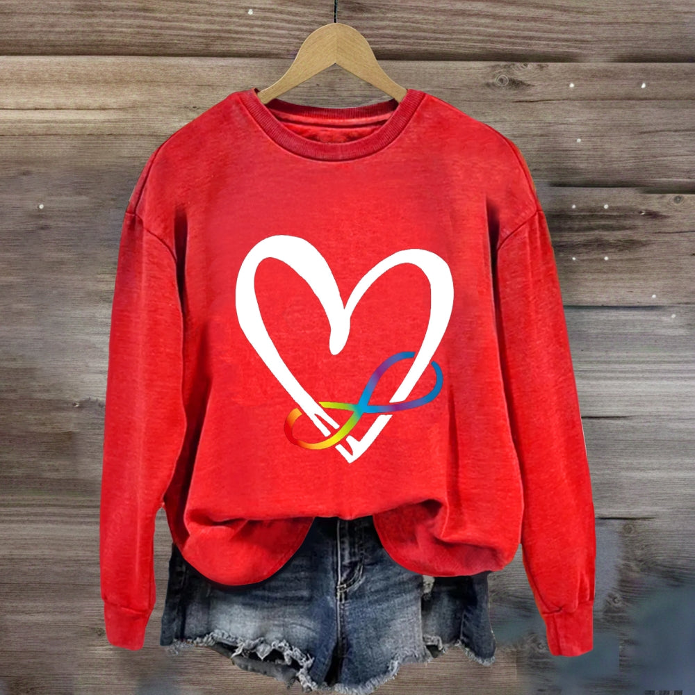 Love Everyone With Heart Sweatshirt