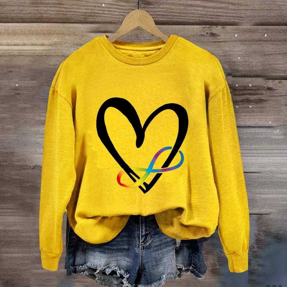 Love Everyone With Heart Sweatshirt