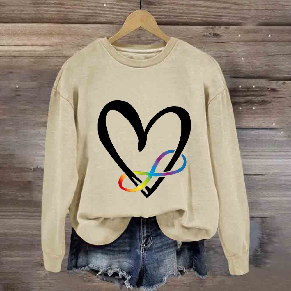 Love Everyone With Heart Sweatshirt