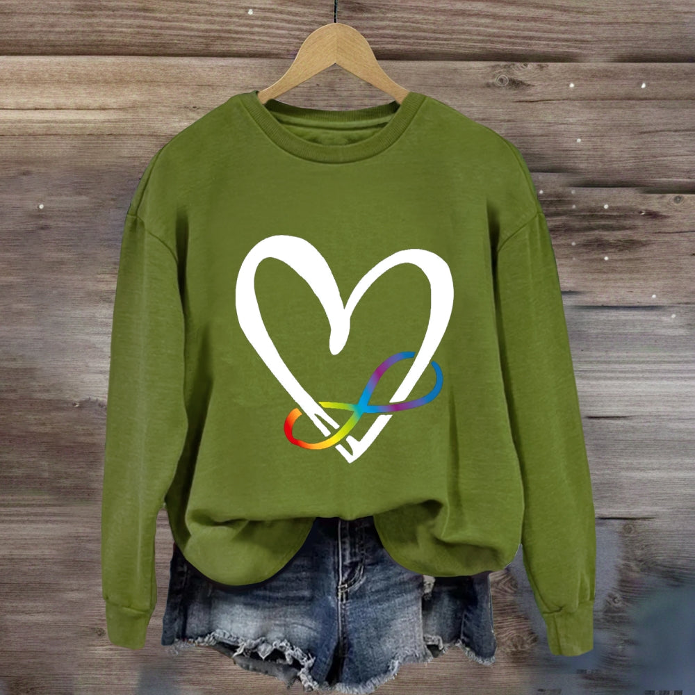 Love Everyone With Heart Sweatshirt
