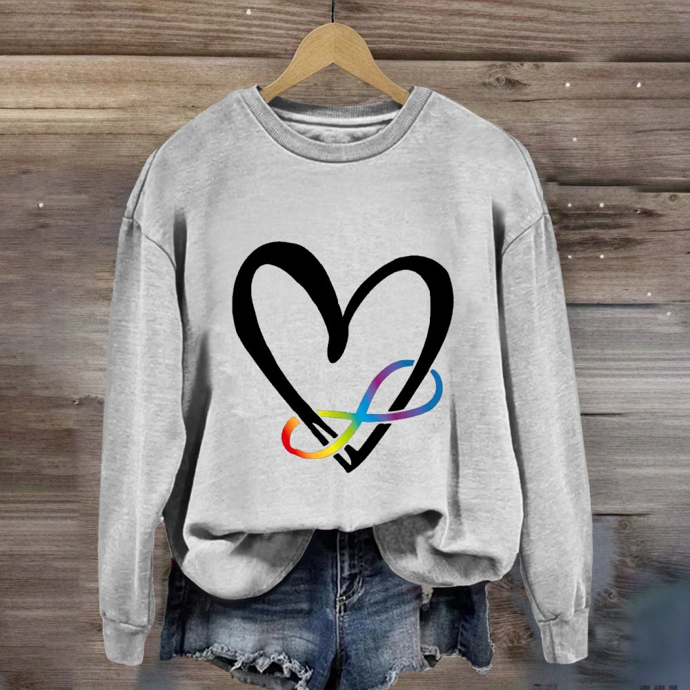 Love Everyone With Heart Sweatshirt