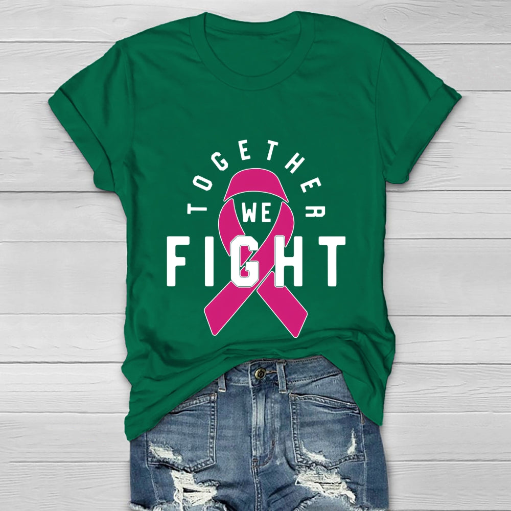 Together We Fight Pink Ribbon  Healthwear T-shirt