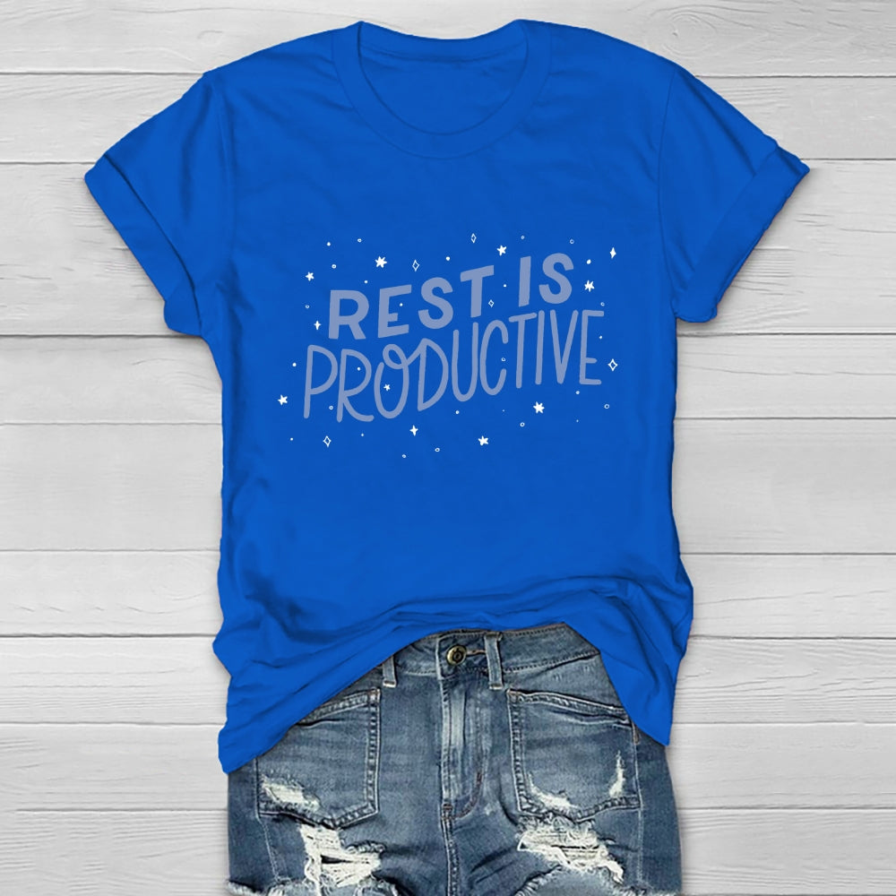 Rest Is Productive Healthwear T-shirt