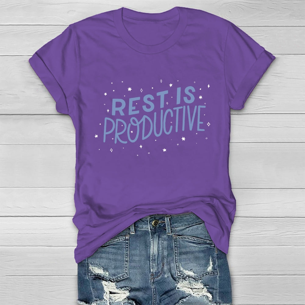 Rest Is Productive Healthwear T-shirt