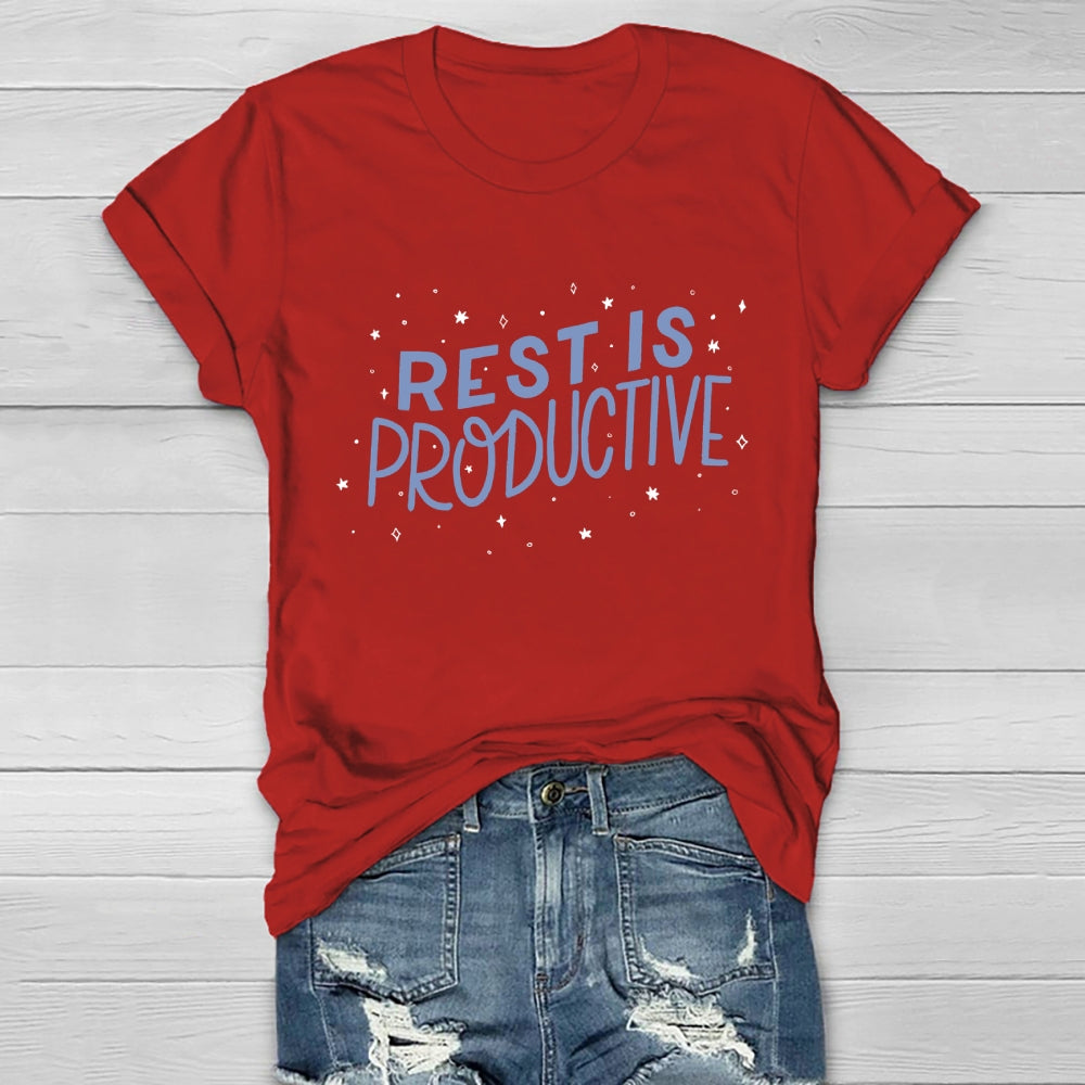 Rest Is Productive Healthwear T-shirt