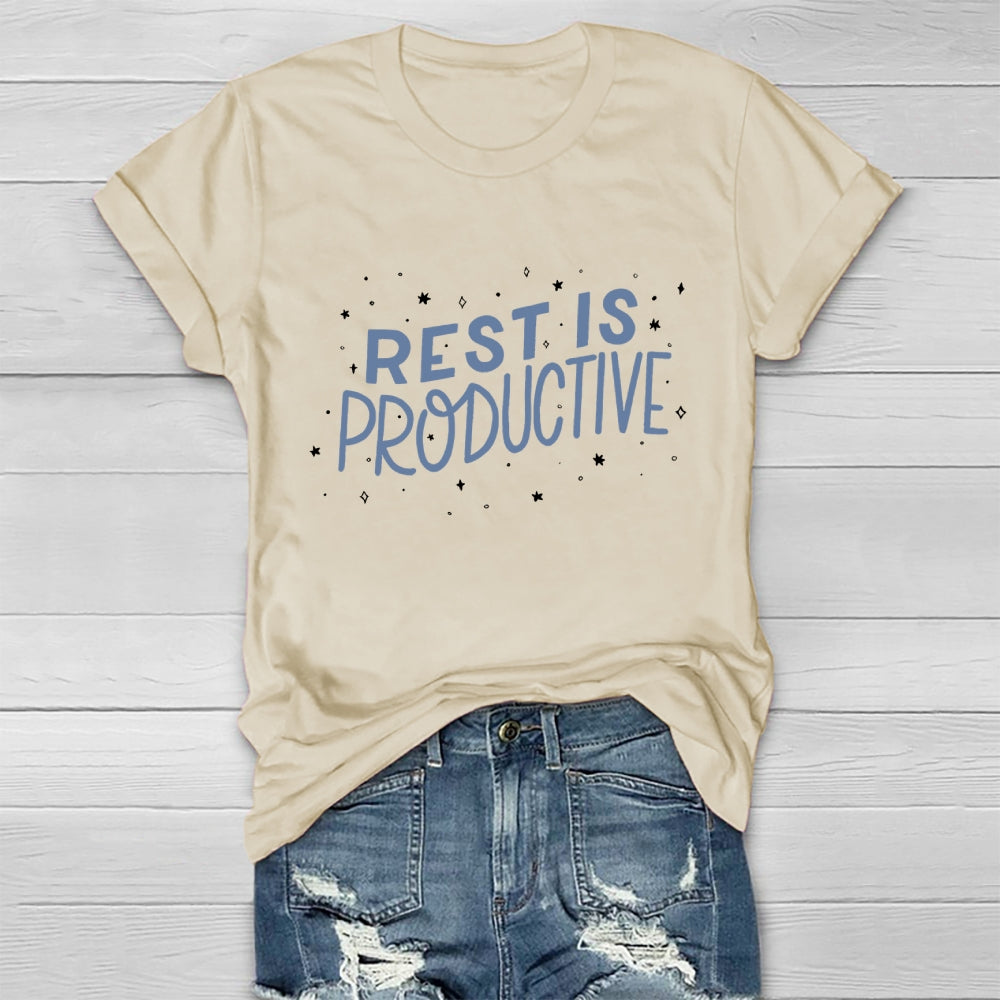 Rest Is Productive Healthwear T-shirt