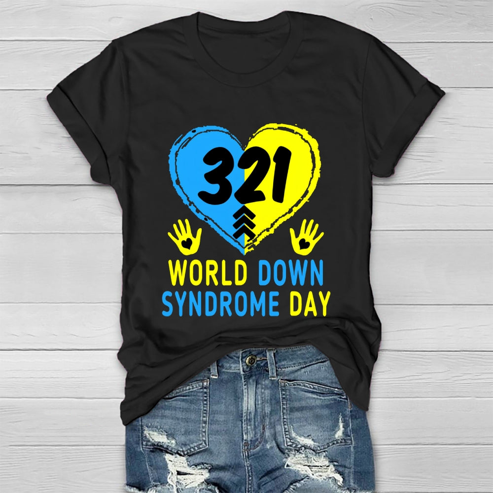 World Down Syndrome Awareness Day 321 Healthwear T-shirt