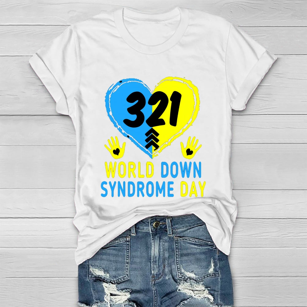 World Down Syndrome Awareness Day 321 Healthwear T-shirt
