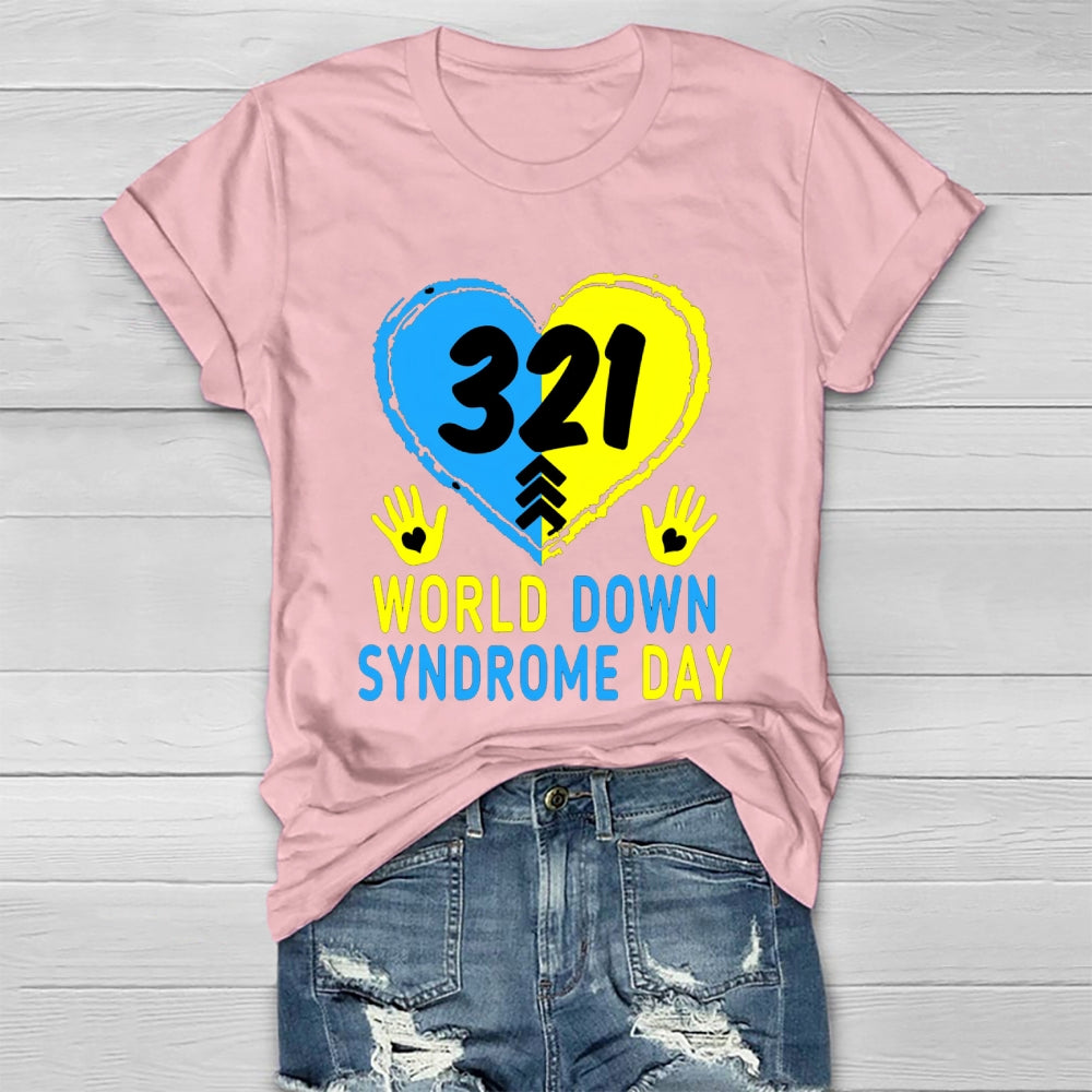 World Down Syndrome Awareness Day 321 Healthwear T-shirt