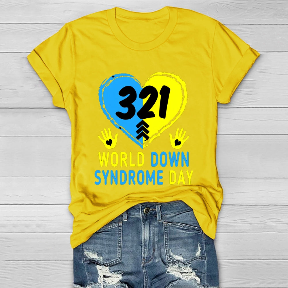 World Down Syndrome Awareness Day 321 Healthwear T-shirt