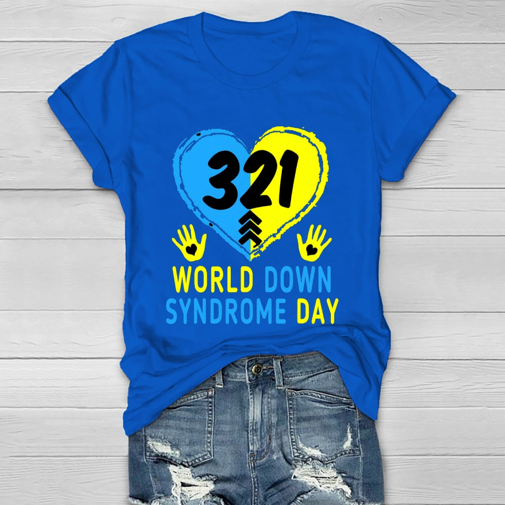 World Down Syndrome Awareness Day 321 Healthwear T-shirt