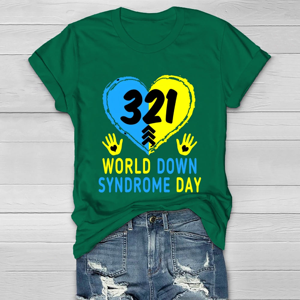 World Down Syndrome Awareness Day 321 Healthwear T-shirt