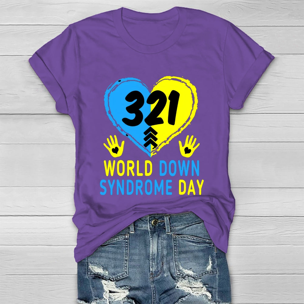 World Down Syndrome Awareness Day 321 Healthwear T-shirt