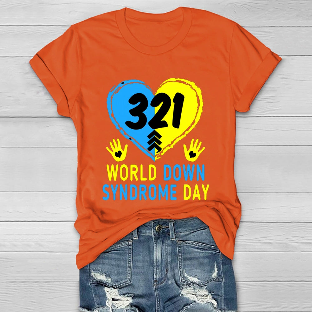 World Down Syndrome Awareness Day 321 Healthwear T-shirt