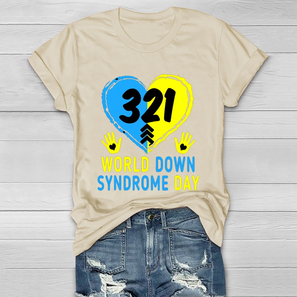 World Down Syndrome Awareness Day 321 Healthwear T-shirt