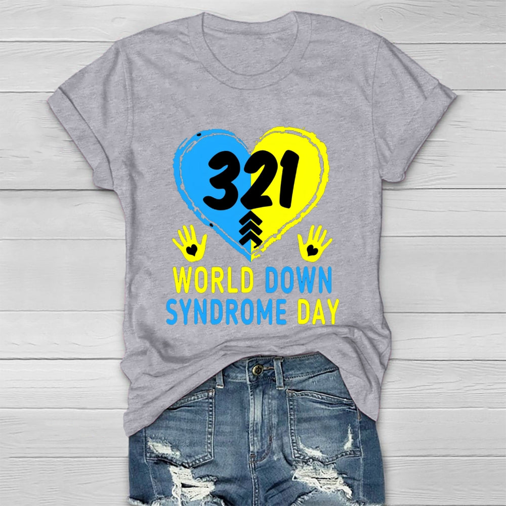 World Down Syndrome Awareness Day 321 Healthwear T-shirt