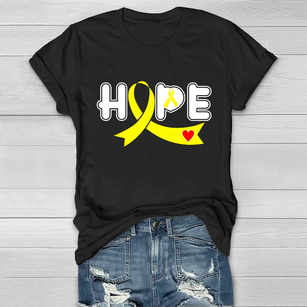 Hope Yellow Ribbon Healthwear T-shirt