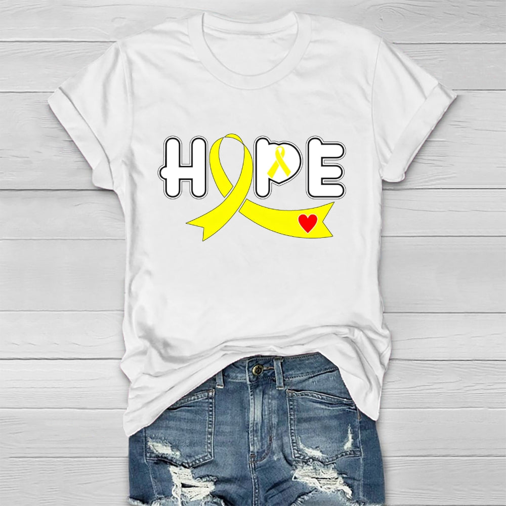 Hope Yellow Ribbon Healthwear T-shirt