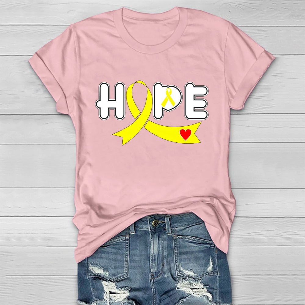 Hope Yellow Ribbon Healthwear T-shirt