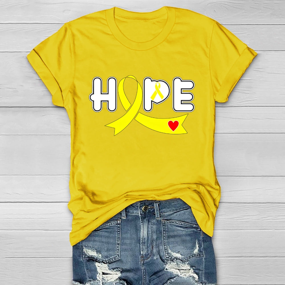 Hope Yellow Ribbon Healthwear T-shirt