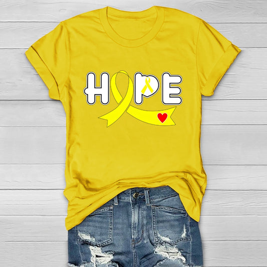 Hope Yellow Ribbon Healthwear T-shirt