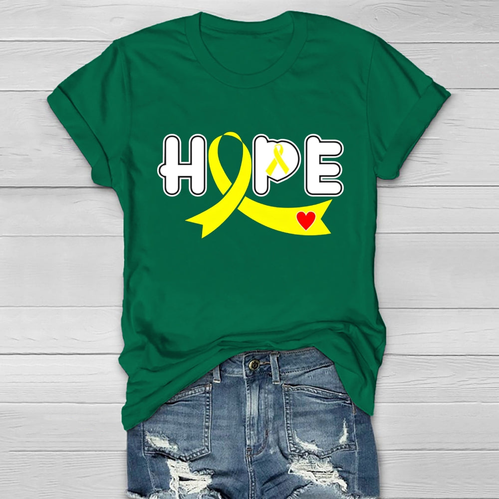 Hope Yellow Ribbon Healthwear T-shirt